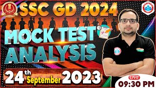 SSC GD 2024  SSC GD RWA Mock Test Analysis SSC GD 24 Sep Mock Test Solution By Ankit Sir [upl. by Eiramanna]