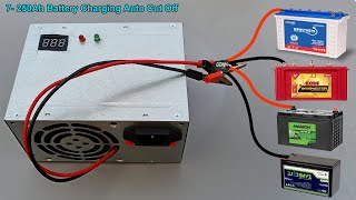 12V Battery Charging Auto Cut Off  250Ah 200Ah 150Ah 100Ah 40Ah 7Ah Battery Charging AutoCut [upl. by Etep]