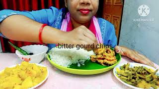 EATING RICE  ASH GOURD CURRY  LONG BEANS FRY  CHIPS🍟 MUKBANG  BIG BITES  EATING SHOW  ASMR [upl. by Adelina356]