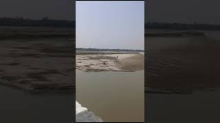 Ganges view from Agra lucknow expressway bridge near Kanpur ganga bridge 2024 bts ganges river [upl. by Nehepts]