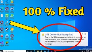 Fix USB Device Not Recognized in Windows 11  10 [upl. by Eitsim622]