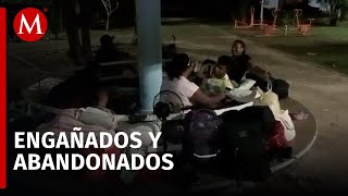 Migrantes venezolanos acusan haber sido engañados por el INM y abandonados en Yucatán [upl. by Asteria]