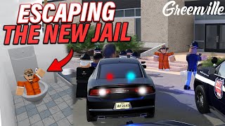 ATTEMPING TO ESCAPE THE NEW JAIL IT WORKED  ROBLOX  Greenville Roleplay [upl. by Tews]