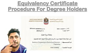 Equivalency Certificate Procedure In UAE  By WS Civil amp IT Technologist [upl. by Conlon212]