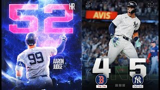 AARON JUDGE HOME RUNS 52 GRAND SLAM WIN FOR YANKEES  MLB AARON JUDGE YANKEES [upl. by Einahpad]