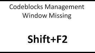 Dev Tips17 Codeblocks Management Windows Missing Resolved [upl. by Bordy305]