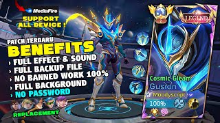 NEW  Gusion Legend Cosmic Gleam Skin Script No Password  Full Effect amp Full Sound  MLBB [upl. by Denzil]