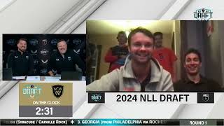 2024 NLL Draft presented by Castore Michael Grace Interview [upl. by Aizatsana]