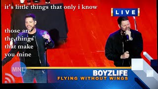 KARAOKE FLYING WITHOUT WINGS WESTLIFE Boyzlife Momentum Live MNL [upl. by Orozco]