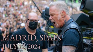 Metallica Live In Madrid Spain July 12 2024 Full concert multicam [upl. by Theta]