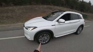 2023 INFINITI QX50 LUXE POV Review [upl. by Eirolav]