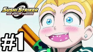 Sushi Striker The Way of Sushido  Gameplay Walkthrough Part 1  Nintendo Switch Demo [upl. by Anitsirhk]