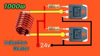 Dc 24V Powerful 2000w IGBT induction heater Powerful induction heater [upl. by Demetre]