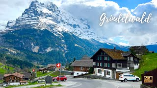 🇨🇭Driving In Switzerland  Grindelwald  Beautiful Swiss Village [upl. by Yendys]