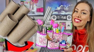 ORGANIZACIJA RADNOG STOLA  DIY ORGANIZER ❤ [upl. by Avehstab50]