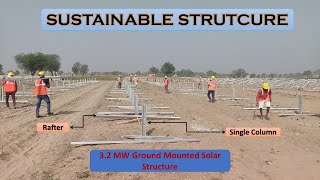 32MWp Solar Ground Mounted Project I Design Concept I How Much Land Required I HDG Structure Cost [upl. by Gaskins]