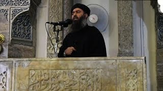 Video Purportedly Shows Extremist Leader in Iraq [upl. by Rutra97]