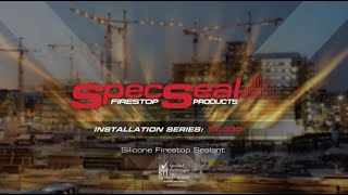 SIL Silicone Firestop Sealant Installation [upl. by Ayk529]