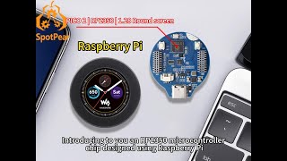 Raspberry Pi Pico 2 RP2350 128 inch Round LCD Development Board Display Screen QMI8658 6Axis [upl. by Yasnil]