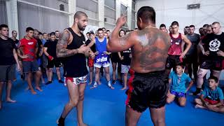 Classic Trainer Gae Superbons trainer Seminar Full Video  Ancient Muay Thai Techniques [upl. by Ummersen654]