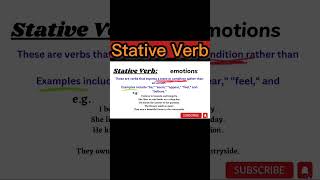 State or Stative Verbs inglés [upl. by Steffie]