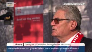 Kirchentag in Stuttgart Rede von Joachim Gauck am 05062015 [upl. by Sileas806]