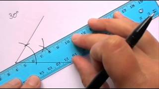 Constructing an Angle of 30 degrees [upl. by Nidya36]