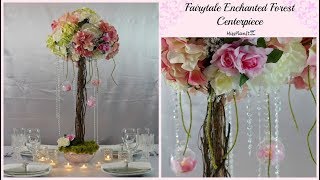 DIY Fairytale Enchanted Forest Branch Wedding Centerpiece  DIY Tall Centerpiece  DIY Tutorial [upl. by Argella258]