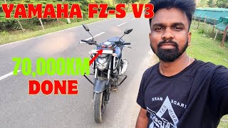 Sharing Experience of My Bike after 70k KM  YAMAHA FZS V3  VLOG 23 [upl. by Yatnoed]