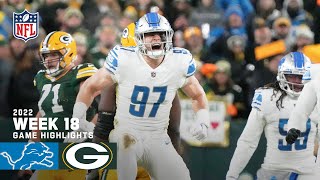 Detroit Lions vs Green Bay Packers  2022 Week 18 Game Highlights [upl. by Nnarual]