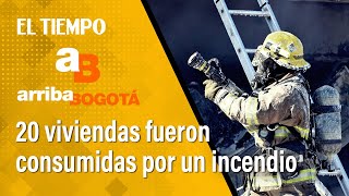 En cenizas quedaron más de 20 viviendas por un incendio en el barrio Divino Niño de Ciudad Bolívar [upl. by Ronoel778]