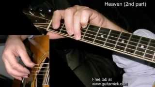 HEAVEN 2nd part Fingerstyle Song  TAB by Nicola Mandorino [upl. by Aydni]