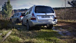 2007 Subaru Forester vs 2021 Forester offroad [upl. by Ahtekal]