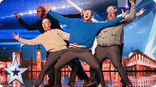 Old Men Grooving bust a move and maybe their backs  Britains Got Talent 2015 [upl. by Yesnil]