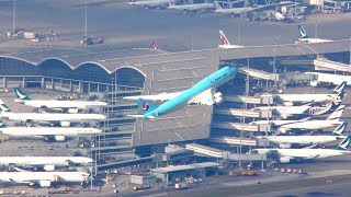 Beautiful Sunset Take Off Korean Air 7478 [upl. by Jenda]