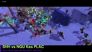 SHH vs PLAC NGU amp Kes  Open World Fight  Infernal Scythe POV  Albion Online East 060520241200 [upl. by Gazo]