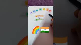 trendingtricolour dots drawing easy se easy countryflag Drawingrainbow balloons [upl. by Venita]