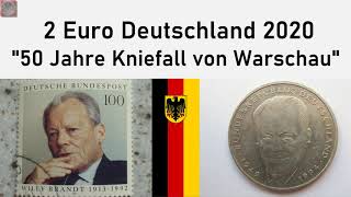 2 Euro Münze 2020  50 Jahre Kniefall von Warschau [upl. by Aret196]