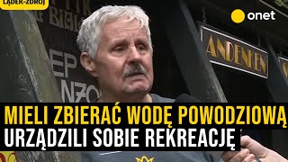 Mieszkaniec LądkaZdrój gorzko quotMieli zbierać wodę powodziową a urządzili sobie rekreacjęquot [upl. by Siugram]