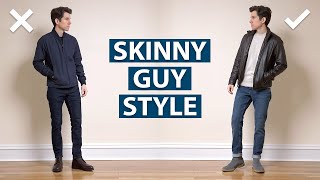 9 Style Tips for Skinny Guys How to Look More Muscular [upl. by Ralleigh]