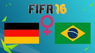 Niemcy  Brazylia KOBIETY  FIFA 16  MÓWISZ CO GRAM 18 [upl. by Constanta]