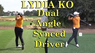 LYDIA KO DUAL ANGLE SLOW MOTION DRIVER GOLF SWING 15th amp 17th HOLES TIBURON CME 1080 HD [upl. by Dyun]