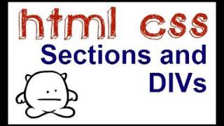 HTML5 Structure  Sections and DIVS [upl. by Tallulah]