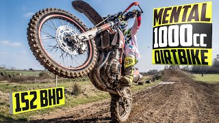 Riding a CRAZY 1000cc Dirt Bike on a Motocross Track [upl. by Ajat190]