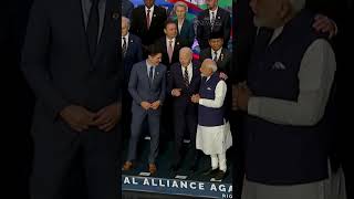 Trudeau and Modi meet briefly at G20 [upl. by Kcirdehs]