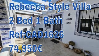 Rebecca Style Villa for Sale RefCAD1626 74950€ Property Sales Camposol [upl. by Hara12]