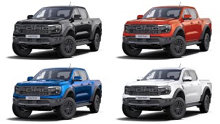 New 2023 Ford Ranger Raptor  Colours comparison [upl. by Nesila]