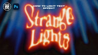 HOW TO GLOWING TEXT EFFECT IN PHOTOSHOP [upl. by Ahcsrop]