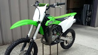 Kx100 2 stroke First dirt bike video [upl. by Nazay683]