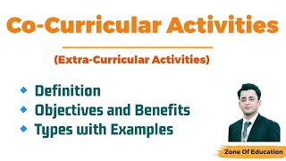 CoCurricular Activities  Extra Curricular Activities Benefits objectives and examples [upl. by Enifesoj]